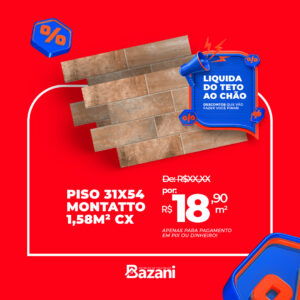 Piso 31x54 - Montatto - 1,58M² CX