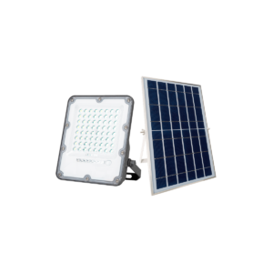 Projetor LED Solar 50W Cinza 6.500K Branca Fria IP65 Bivolt Kian